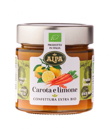 Composta Bio di Carota e Limone - 212ml - vaso in vetro – ALPA Calabria