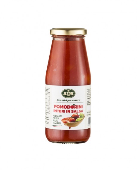 Pomodorino in Salsa - bottiglia vetro 446ml – cartone nr.20 pezzi - ALPA Calabria